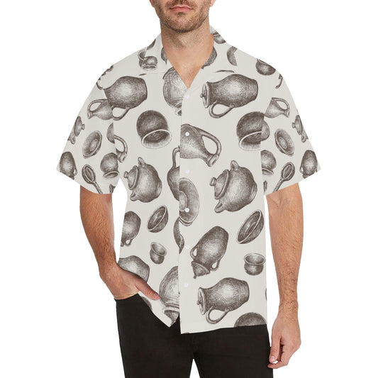 Pottery Pattern Print Design A01 Men's Hawaiian Shirt