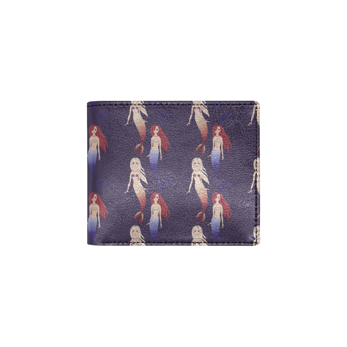 Mermaid Pattern Print Design 02 Men's ID Card Wallet