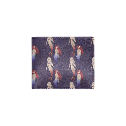 Mermaid Pattern Print Design 02 Men's ID Card Wallet