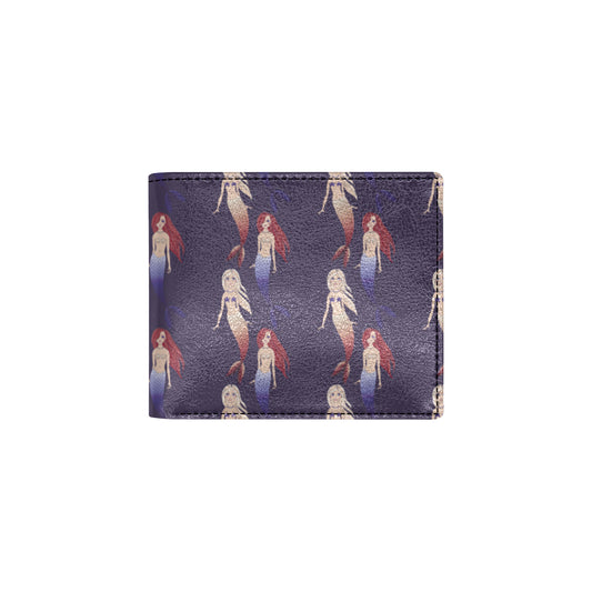 Mermaid Pattern Print Design 02 Men's ID Card Wallet