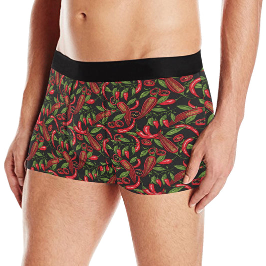 Chilli Pepper Pattern Print Design 02 Men's Boxer Briefs