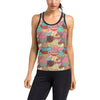 Cupcake Pattern Print Design CP01 Women's Racerback Tank Top