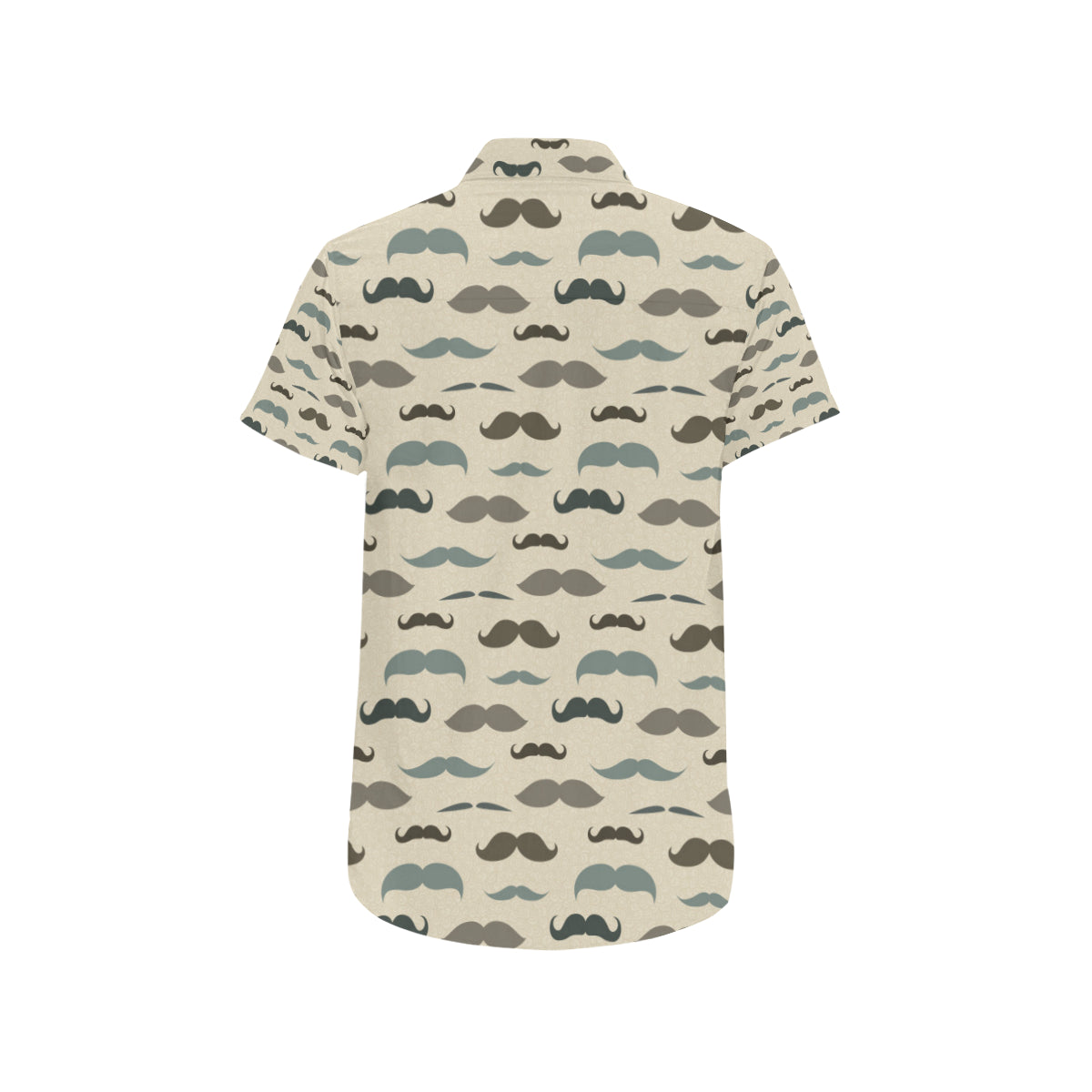 Mustache Pattern Print Design A01 Men's Short Sleeve Button Up Shirt