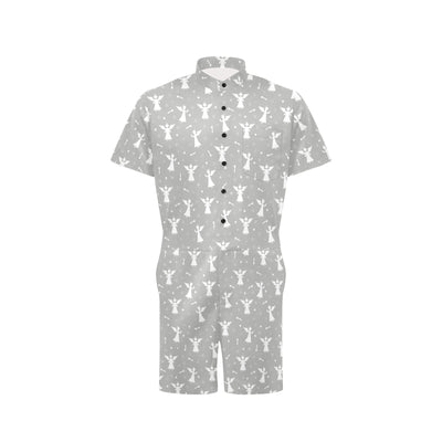 Angel Pattern Print Design 03 Men's Romper