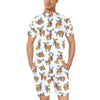 Moose Cute Pattern Print Design 01 Men's Romper