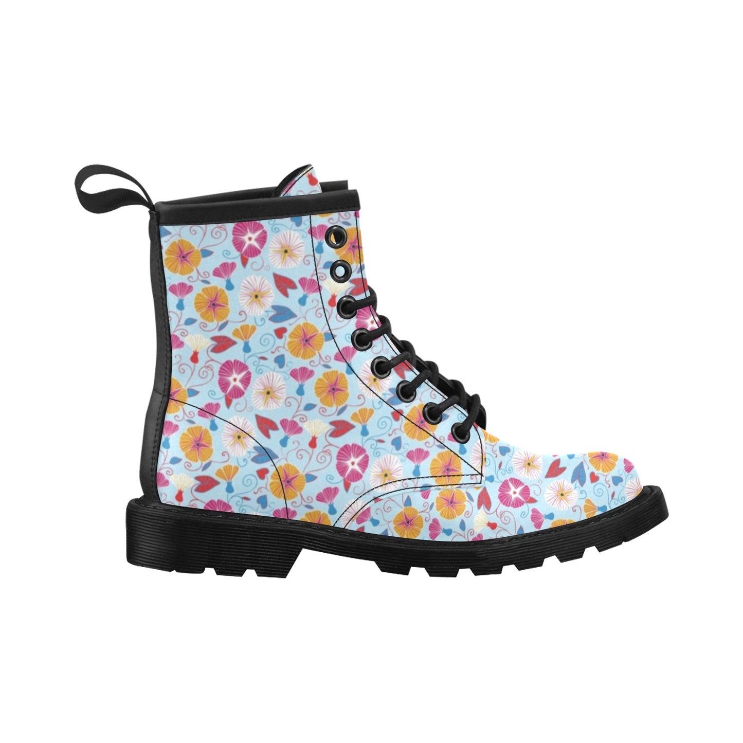 Morning Glory Pattern Print Design MG06 Women's Boots