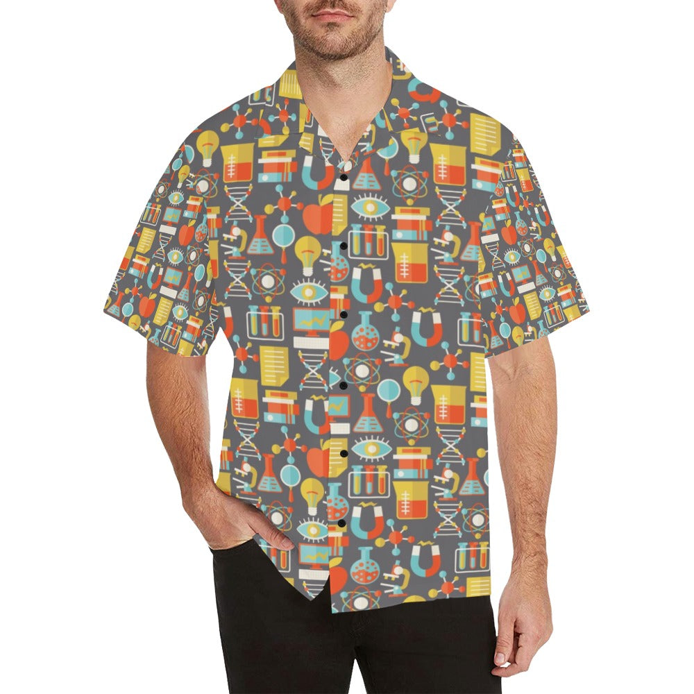 Science Print Design LKS302 Men's Hawaiian Shirt