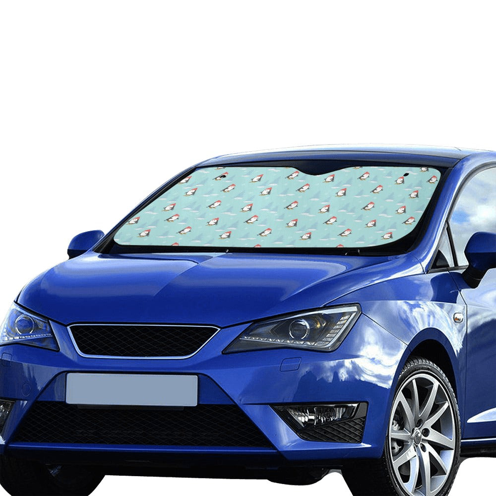 Ski Penguin Print Design LKS304 Car front Windshield Sun Shade