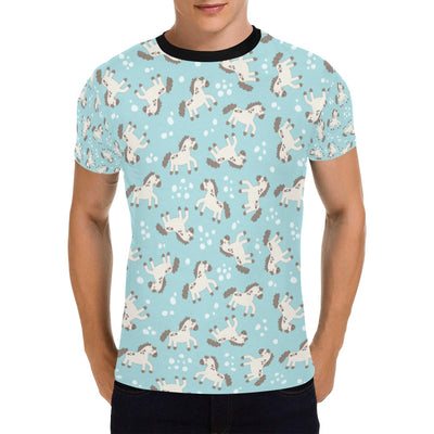 Horse Cute Print Design LKS306 Men's All Over Print T-shirt