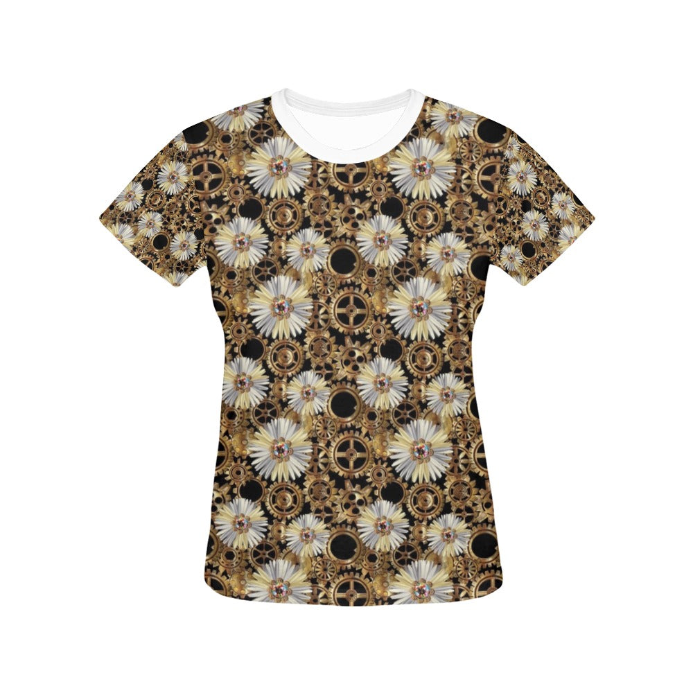 Steampunk Print Design LKS305 Women's  T-shirt
