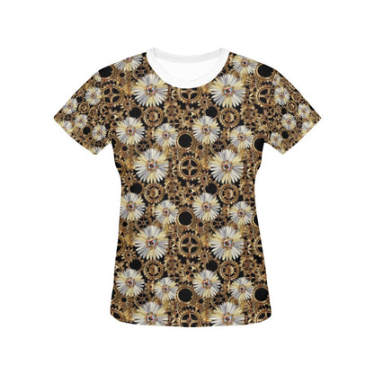 Steampunk Print Design LKS305 Women's  T-shirt