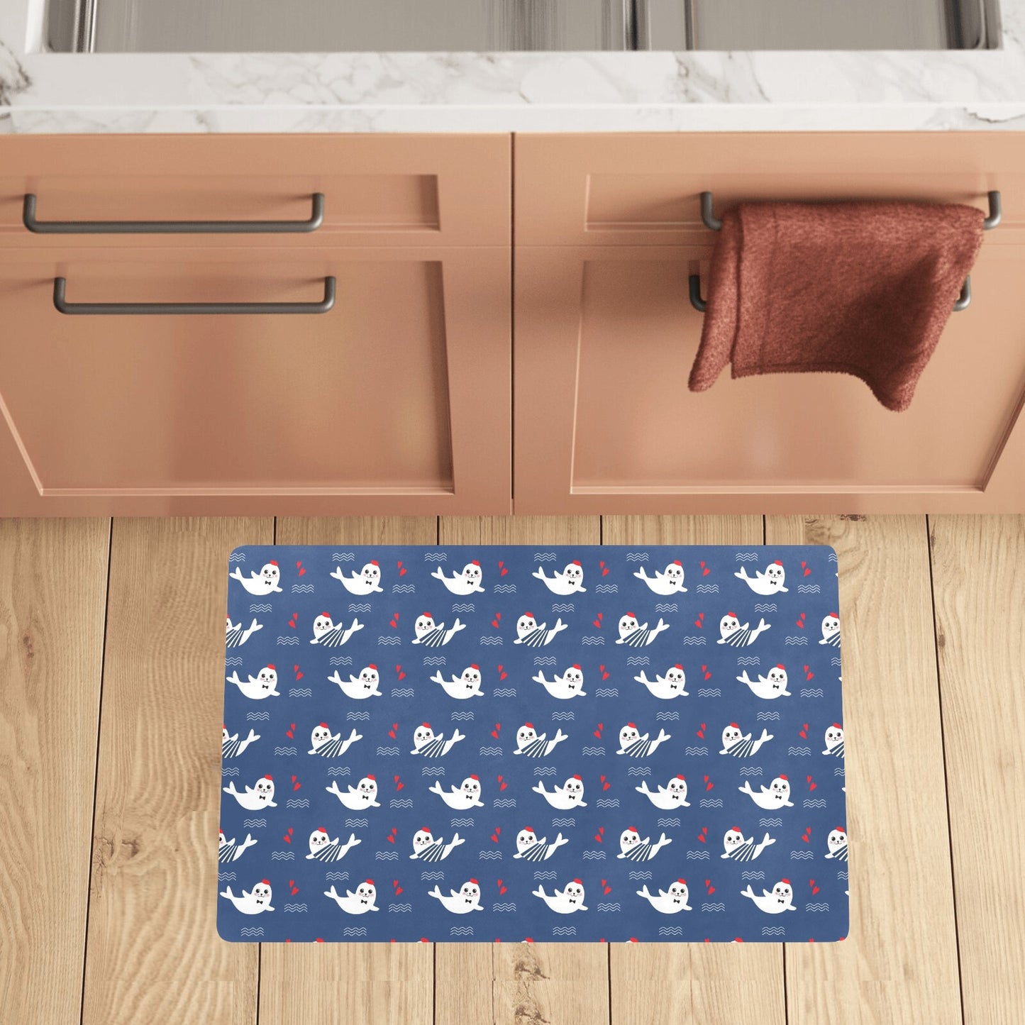 Sea Lion Print Design LKS403 Kitchen Mat
