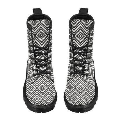 Tribal Pattern Print Design LKS303 Women's Boots