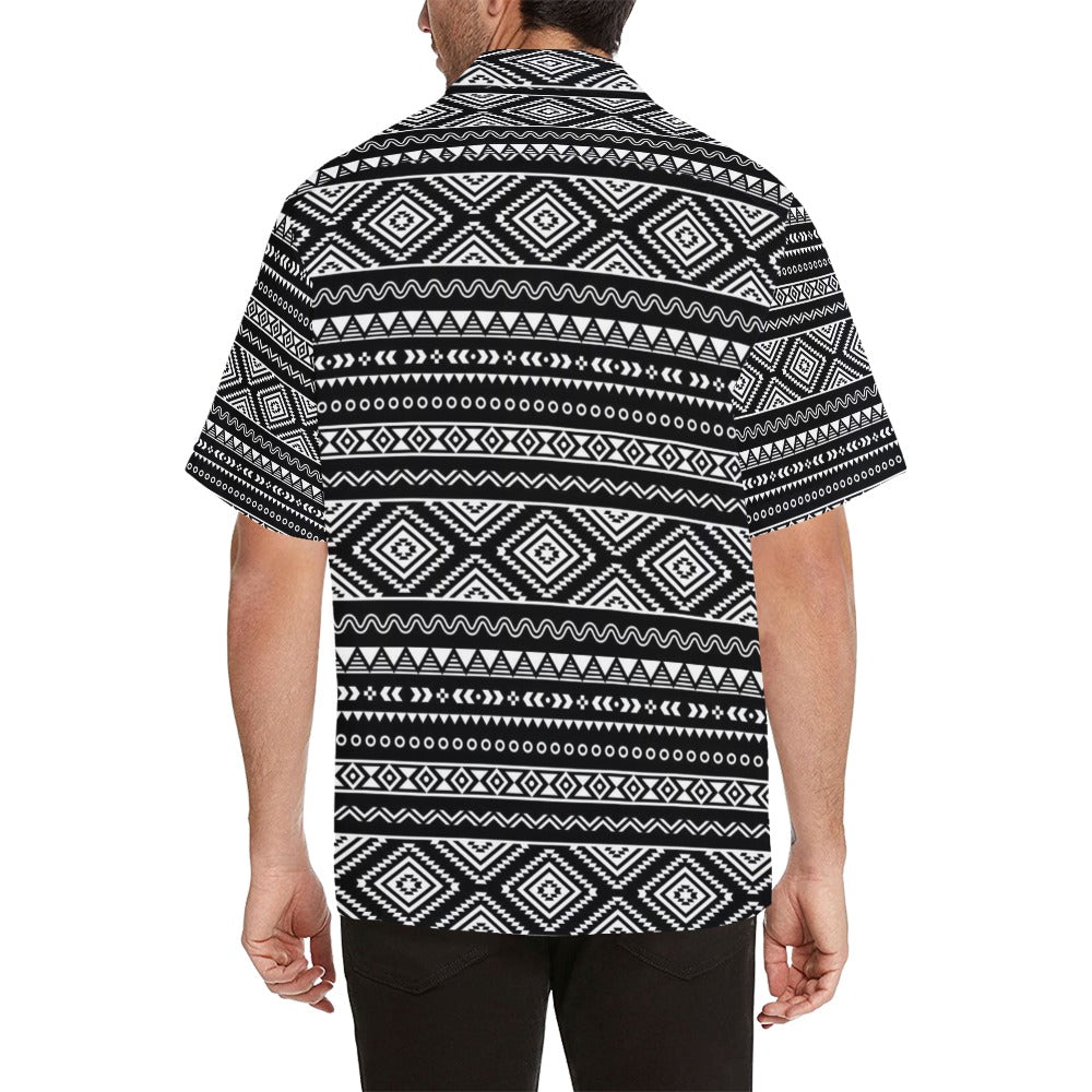 Tribal Pattern Print Design LKS301 Men's Hawaiian Shirt
