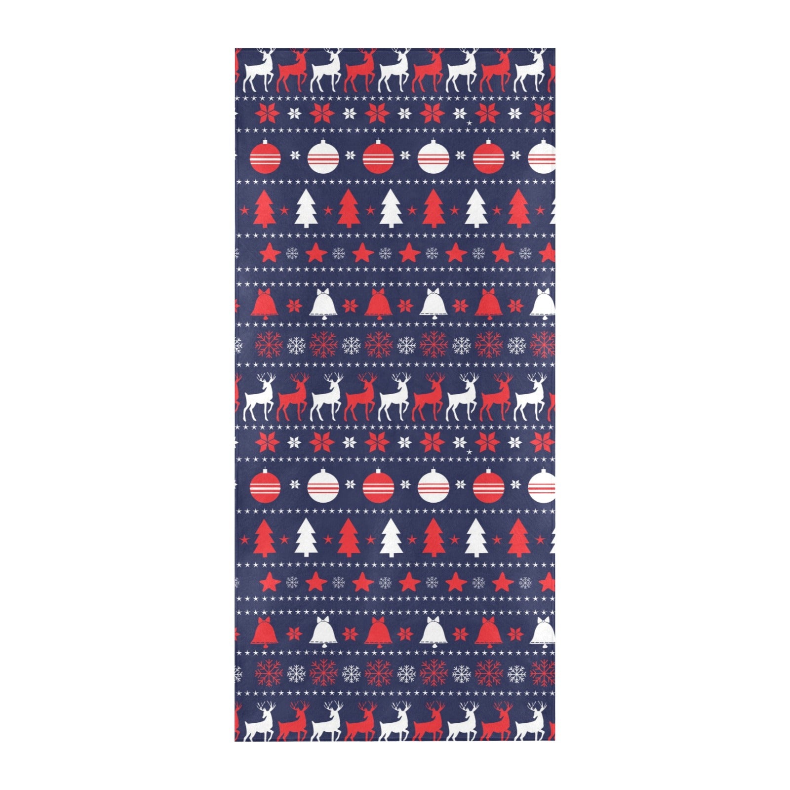 Reindeer Print Design LKS404 Beach Towel 32" x 71"