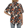 Chicken Print Pattern Women's Hawaiian Shirt