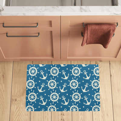 Anchor Pattern Print Design 01 Kitchen Mat