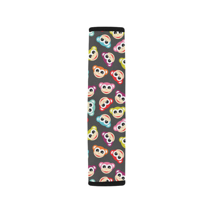 Monkey Head Design Themed Print Car Seat Belt Cover