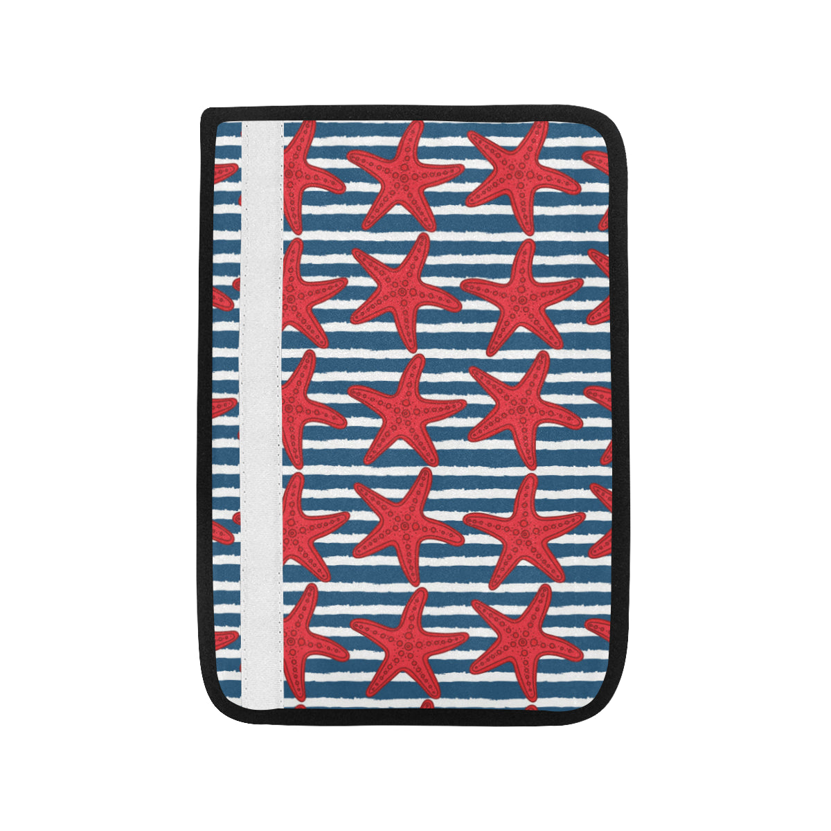 Starfish Red Pattern Print Design 02 Car Seat Belt Cover