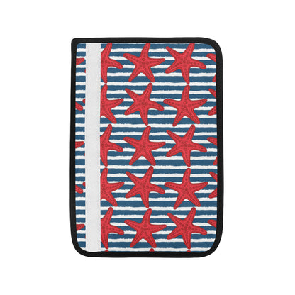 Starfish Red Pattern Print Design 02 Car Seat Belt Cover