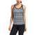 Blue White Tribal Aztec Women's Racerback Tank Top