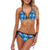 Blue Neon Sea Turtle Print Bikini