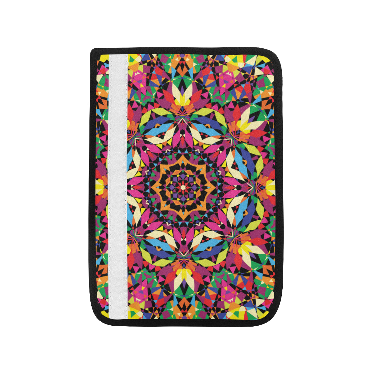 Kaleidoscope Pattern Print Design 02 Car Seat Belt Cover
