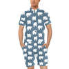 Polar Bear Pattern Print Design A01 Men's Romper