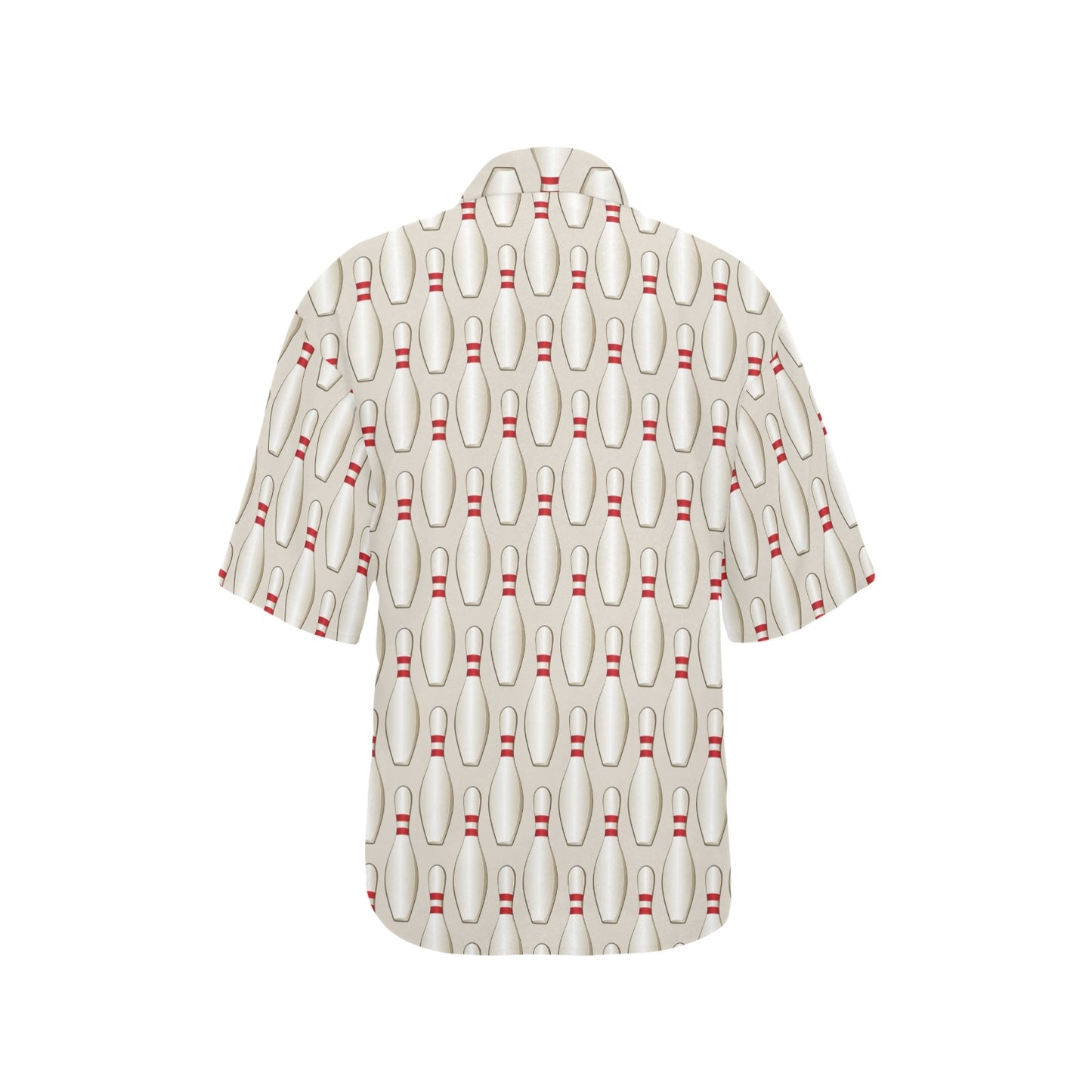 Bowling Pin Pattern Print Design 01 Women's Hawaiian Shirt