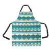 Blue Tribal Aztec Apron with Pocket