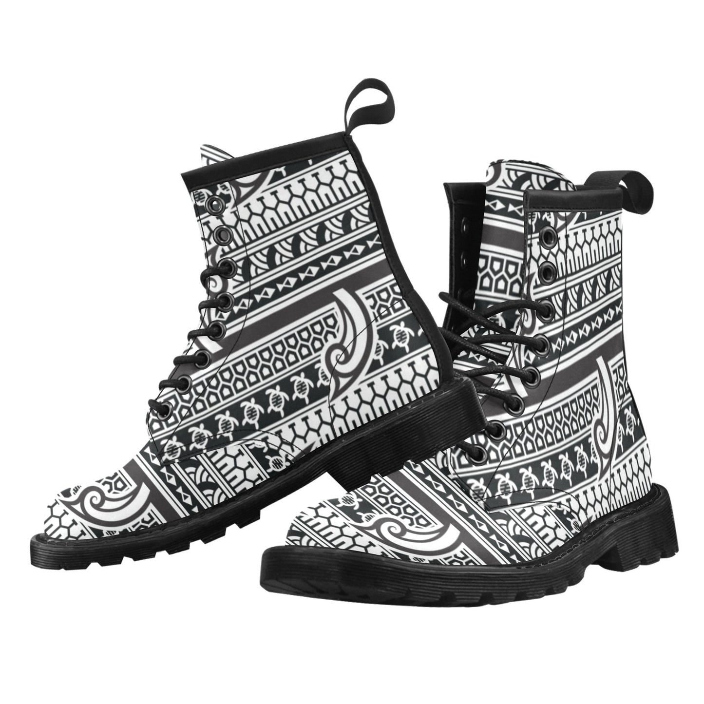 Samoan Style Print Design LKS305 Women's Boots