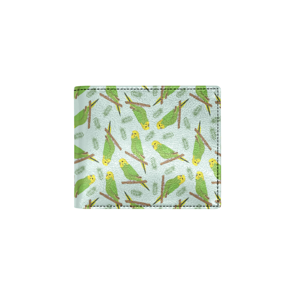 Budgerigar Pattern Print Design 04 Men's ID Card Wallet