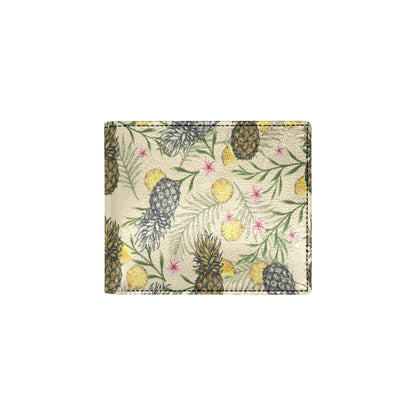 Pineapple Pattern Print Design PP012 Men's ID Card Wallet