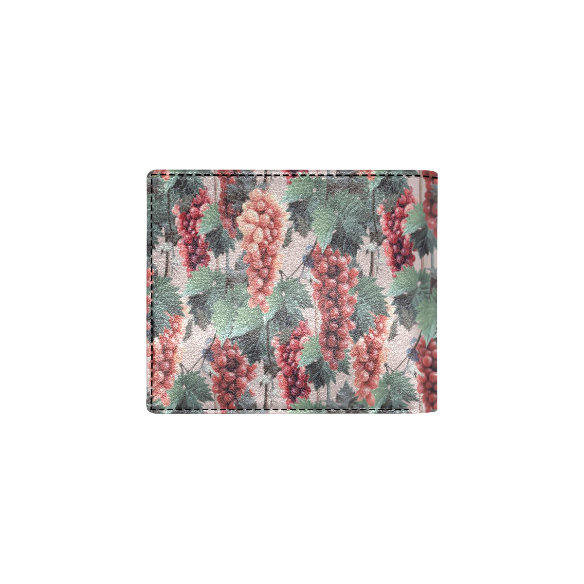 Grape Pattern Print Design GP01 Men's ID Card Wallet
