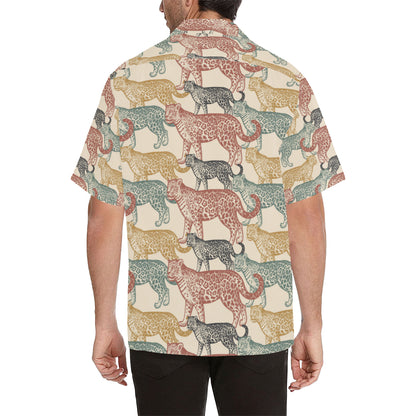 Jaguar Pattern Print Design 01 Men's Hawaiian Shirt
