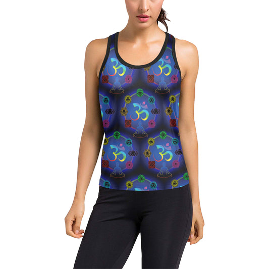 Chakra Zen Yoga OM Women's Racerback Tank Top