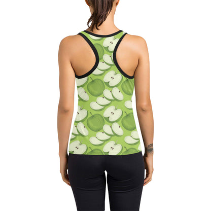 Apple Pattern Print Design AP010 Women's Racerback Tank Top