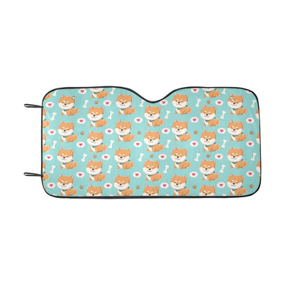 Shiba Inu Print Design LKS3013 Car front Windshield Sun Shade