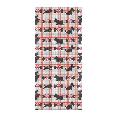 Scottish Terriers Print Design LKS3014 Beach Towel 32" x 71"