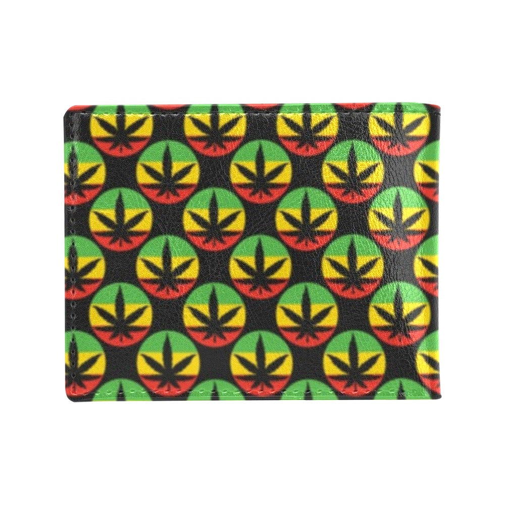 Rasta Reggae Color Design Men's ID Card Wallet