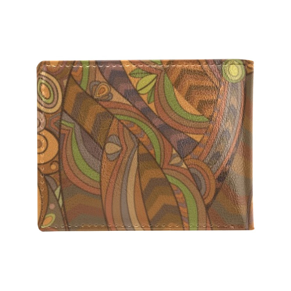 Maori Ornament Design Print Men's ID Card Wallet