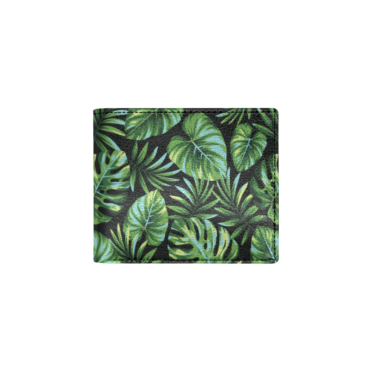 Palm Leaves Pattern Print Design PL013 Men's ID Card Wallet