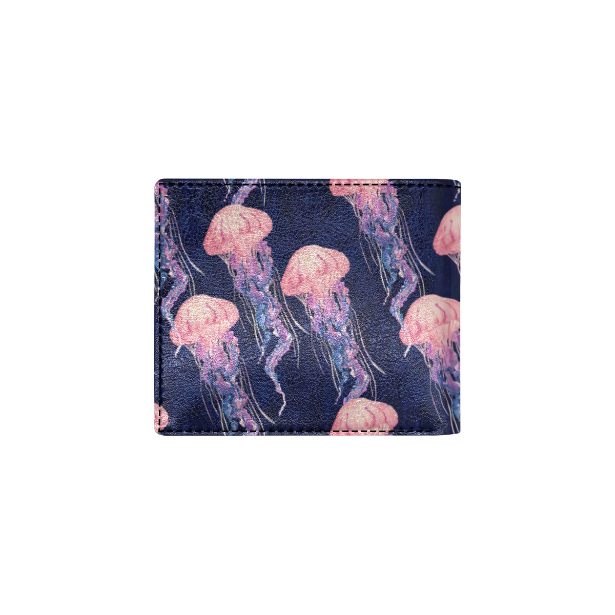 Jellyfish Pattern Print Design 03 Men's ID Card Wallet
