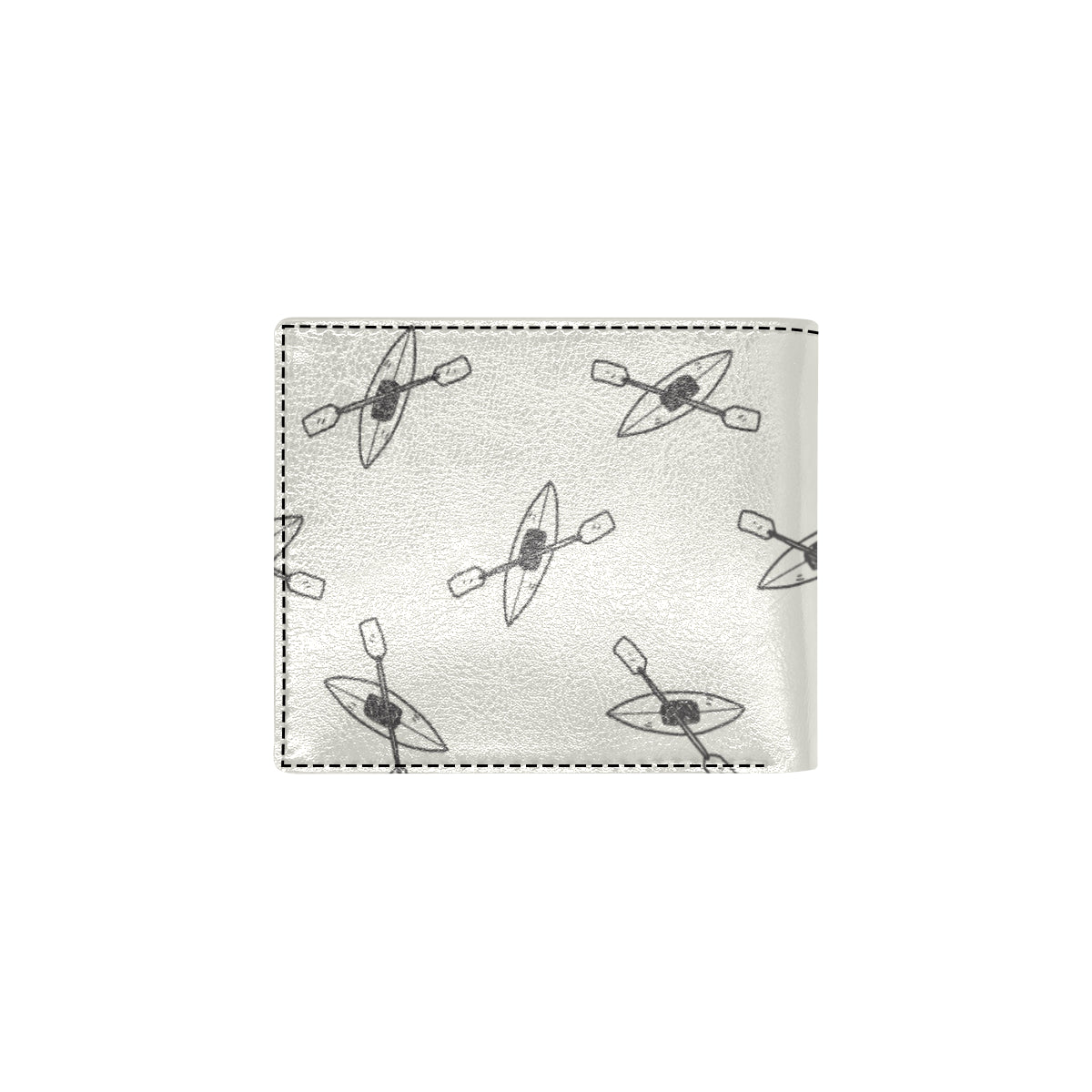 Kayak Pattern Print Design 01 Men's ID Card Wallet