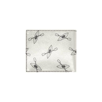 Kayak Pattern Print Design 01 Men's ID Card Wallet
