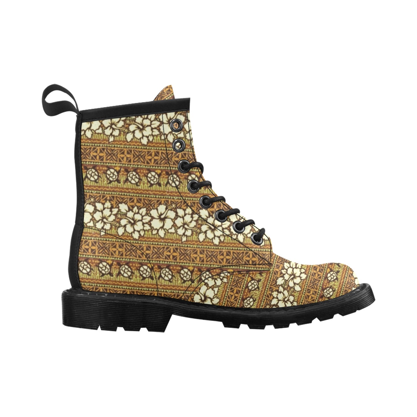 Hawaiian Themed Pattern Print Design H015 Women's Boots