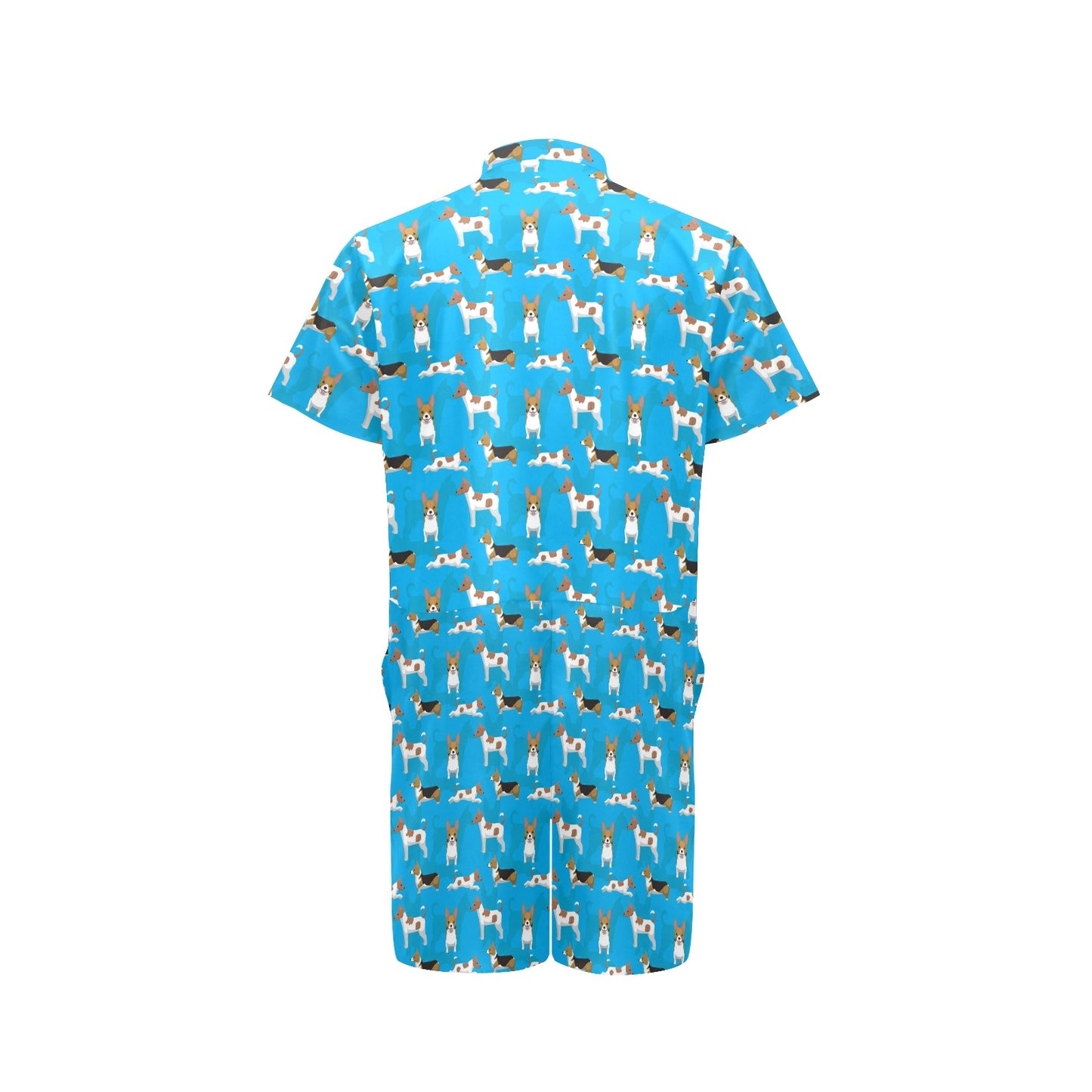 Cardigan Welsh Corgis Pattern Print Design 01 Men's Romper