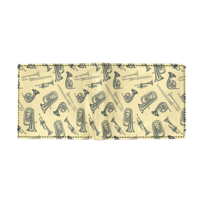Tuba Pattern Print Design 01 Men's ID Card Wallet
