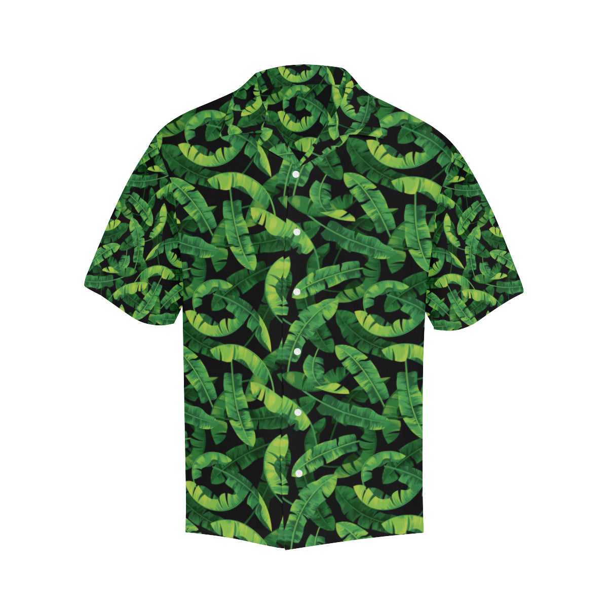 Banana Leaf Pattern Print Design 02 Men's Hawaiian Shirt