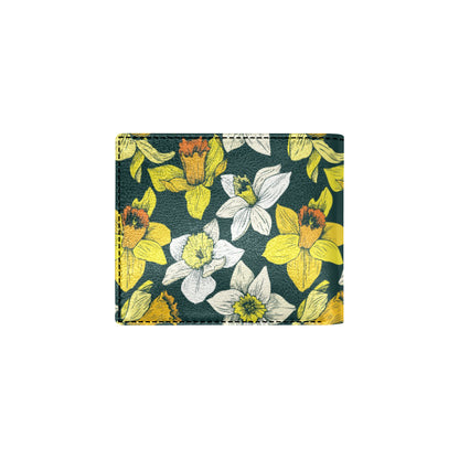 Daffodils Pattern Print Design DF02 Men's ID Card Wallet